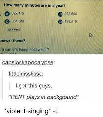 Minutes to years conversion table How Many Minutes Are In A Year 622115 A B 525 600 934380 D 199519 Tweet Answer These A Camel S Hump Hold Water Capslockapocalypse Littlemisslissa Got This Guys Rent Plays In Background