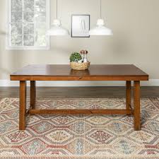 The rustic decor has never been so trendy! Manor Park 8 Person Farmhouse Expandable Dining Table Dark Oak Walmart Canada