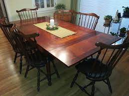 4ft Stow Away Table With The Leaves Extended On Both Ends Dining Table Rustic Table Farm Table