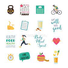 By taking small steps toward living a healthy life, like making healthy food choices, being physically active on a regular basis, maintaining a healthy body weight, giving your body the gift good sleep, and not using tobacco products, the s. Healthy Living And Sports Lifestyle Icons Vector Stock Vector Illustration Of Icons Bottle 153868748