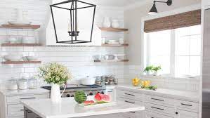 A bright and white kitchen never fails to create a cool and unexpected tile combinations for the kitchen and bath | when it comes to tile, we think it's time. Gorgeous Modern Farmhouse Kitchens