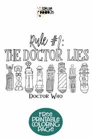 Your own screwdriver construction coloring pages printable coloring page. Rule Number 1 The Doctor Lies Doctor Who Sonic Screwdriver Doctor Who Free Coloring Page Stevie Doodles Free Printable Coloring Pages