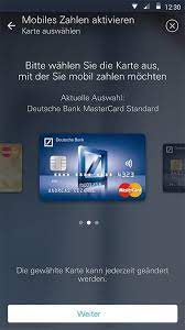 Deutsche bank offers banking products like savings account select, signature debit cards, current accounts, platinum reserve credit card and loans like home loans, loans against property, business instalment loans, small business overdrafts, overdrafts against deposits, etc. Mobiles Zahlen Mit Android Deutsche Bank