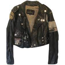 Pre Owned Berman S Punk Black Leather Leather Jacket