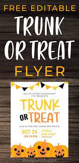 Trunk Or Treat Flyer Template Free To Edit Customize For Your Event Trunk Or Treat Fun Halloween Activities Flyer