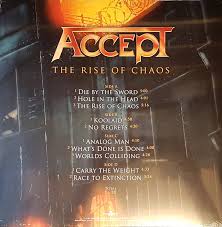 With accept, peter baltes, wolf hoffman, uwe lulis. Review Accept The Rise Of Chaos 2017 Coloured Vinyl Mikeladano Com