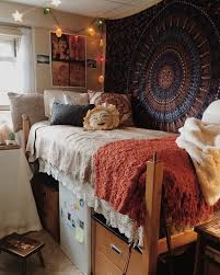 We all like what we like, so to each. Hippie Chic Dorm Room Dorm Room Inspiration Dorm Room Diy Cool Dorm Rooms