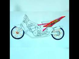 42 gambar sketsa motor drag bike inspirasi. Menggambar Motor Satria Fu Besic Drag Youtube