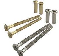 M4 Furniture Through Door Handle Screws Snap Off Bolt Brass / Chrome Finish  | eBay