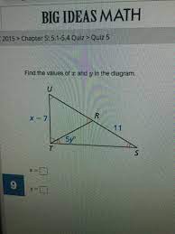 Now is the time to redefine your true self using slader's big ideas math geometry: Big Ideas Math 2015 Chapter 5 5 1 5 4 Quiz Quiz 5 Chegg Com