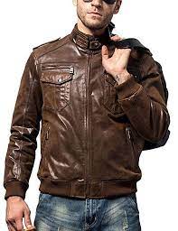 Retro Brown Leather Motorcycle Jacket Genuine Leather Jacket Brown Leather Motorcycle Jacket Leather Jacket Leather Jacket Men