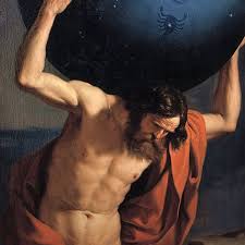 In homer's odyssey, book i, atlas seems to have been a marine creature who supported the pillars that held heaven and earth apart. The Titan Atlas In Greek Mythology Owlcation