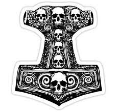 Thors Hammer Black Sticker By Zugart In 2021 Mjolnir Tattoo Thor Hammer Tattoo Hammer Tattoo