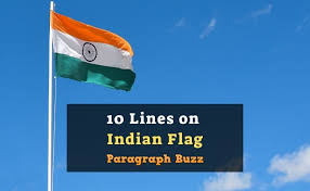 Spinning wheel on india background. 10 Lines On Indian Flag In English For Students And Kids