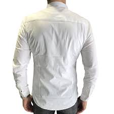Retrouvez chez jules, tous les chemise à fleurs pour vous messieurs. Chemise Slim Fit Blanche Col Mao Leeyo Chemises Homme Cintree Insidshop