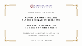 Newhall Family Theatre Plaque Dedication Ceremony