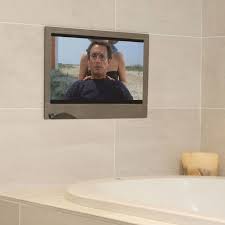 19 waterproof smart bathroom mirror tv from watervue bathroom tv tv in bathroom mirror tv smart mirror