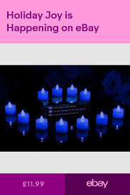 12 Blue Battery Powered Tealights Flickering Flameless Led Event Candles Tea Lights Green Candle Candles And Tea Lights