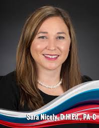 Sara Nicely, D.H.Ed., PA-C, chair and director of the Physician Assistant  program at Radford University Carilion, has been named a Distinguished  Fellow of the AAPA (American Academy of Physician Assistants). Sara earned