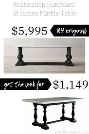 Restoration Hardware Look Alikes Life On Beacon In 2020 Dining Table Marble Marble Dining Restoration Hardware