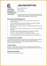 Retail Job Description Resume Elegant Sales Job Description Template In 2020 Job Description Template Job Description Sales Job Description