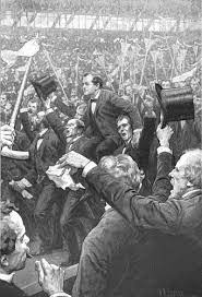 The cross of gold speech was delivered by william jennings bryan, a former united states representative from nebraska, at the democratic national convention in chicago on july 9, 1896. Cross Of Gold Speech Wikipedia
