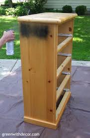 This furniture makeover video i am painting a nightstand black, however, these steps. How To Paint A Dresser Green With Decor