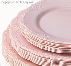 Black And Gold Plastic Plates Vintage Style Modern Elegance Party Plate Blush Pink Disposable Plate Elegant Wedding Decor Cake Plates Plastic Plates Plastic Plates Plastic Party Plates
