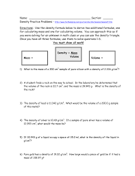 Dec 17, 2018 · the triangle is divided into three parts, with density occupying the top portion and mass and volume occupying the bottom two portions. Density Practice Problems Mr Jones S Science Class