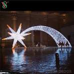 LED Christmas Outdoor Decoration Large 3D Arch Star Motif Lights