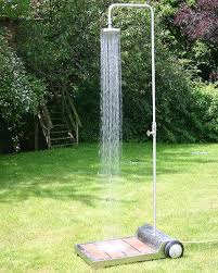 Heibi Gartendusche Fahrbar 53236 072 Edelstahl Dusche Dusche Edelstahl Fahrbar Gartendu Garden Shower Pool Shower Backyard Decor