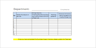 Horizontal analysis is the technique of evaluating financial statements to know the changes in the amounts of corresponding financial items over a period. 19 Business Impact Analysis Templates Free Word Pdf Ppt Examples