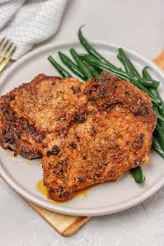 I baked it in a convection oven at 350 degrees (which is actually 375) for approximately. Easy Oven Baked Pork Chops Recipe The Dinner Bite
