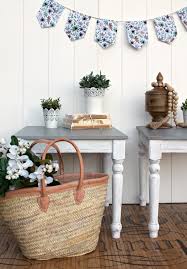 Modern farmhouse paint colors 2019 for girls. Farmhouse Stained And Painted Side Tables Girl In The Garage