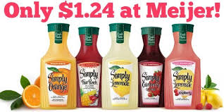 Meijer Simply Orange Juice Only 1 50 Become A Coupon Queen Simply Juice Simply Lemonade Simply Orange