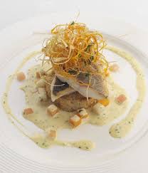 Sea Bass Fillet With Coriander Vanilla Sauce Great British Chefs Recipe Sea Bass Recipes Sea Bass Fillet Recipes Vanilla Sauce