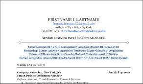 business intelligence manager resume