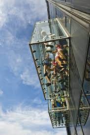 Vertical Exterior People Looking Down Skydeck Chicago Willis Tower Sears Tower