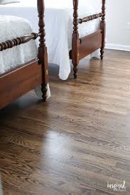Refinished Hardwood Floors With Dark Walnut Stain And Satin Poly Finish Red Oak Hardwood Floors Stains Hardwood Floor Stain Colors White Oak Hardwood Floors