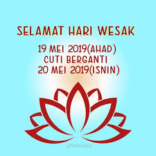 Tahun baru 2020 sebentar lagi. Sm Pendidikan Khas Vokasional Kuantan Selamat Hari Wesak