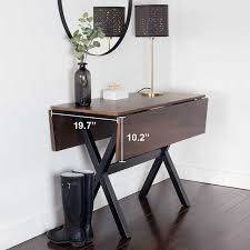 Warthen Solid Wood Extendable Drop Leaf Dining Table Drop Leaf Table Drop Leaf Dining Table Rustic Console Tables