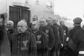 Prisoners stand in lines outdoors in the concentration camp at sachsenhausen, germany, december 19, 1938. How Nazi Pink Triangles Symbol Was Reclaimed For Lgbt Pride Time