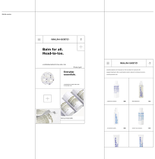 Malin Goetz Website Redesign Concept Behance