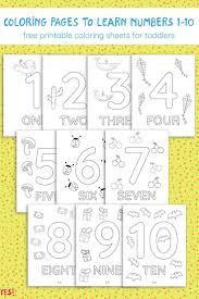 1 10 Printable Numbers Coloring Pages Yes We Made This Numbers Preschool Printables Kids Learning Numbers Free Preschool Printables