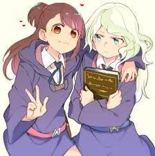 Paradise Yuri Witch Anime Best Friends Little Witch Academy