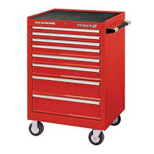 26 In X 22 In Single Bank Roller Cabinet Red Custom Tool Boxes Tool Storage Cabinets Tool Box