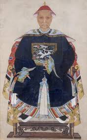 Chinese qing dy original hand done ancestor portrait painting on silkfrom $920.00. Chinese Ancestor Portrait Of A Mandarin Chinese Art Chinese History Chinese Painting