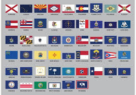 Round circle flag buttons with all the states . States Of America By Alphabetical Order