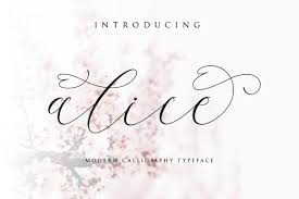Alice Script In 2020 Pretty Script Fonts Free Script Fonts Beautiful Script Fonts