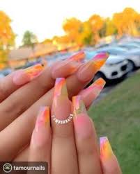 This fabulous acrylic manicure, posted by instagram user @nailconailbar, is a wonderful example of just. Bright Nails Dazhimen